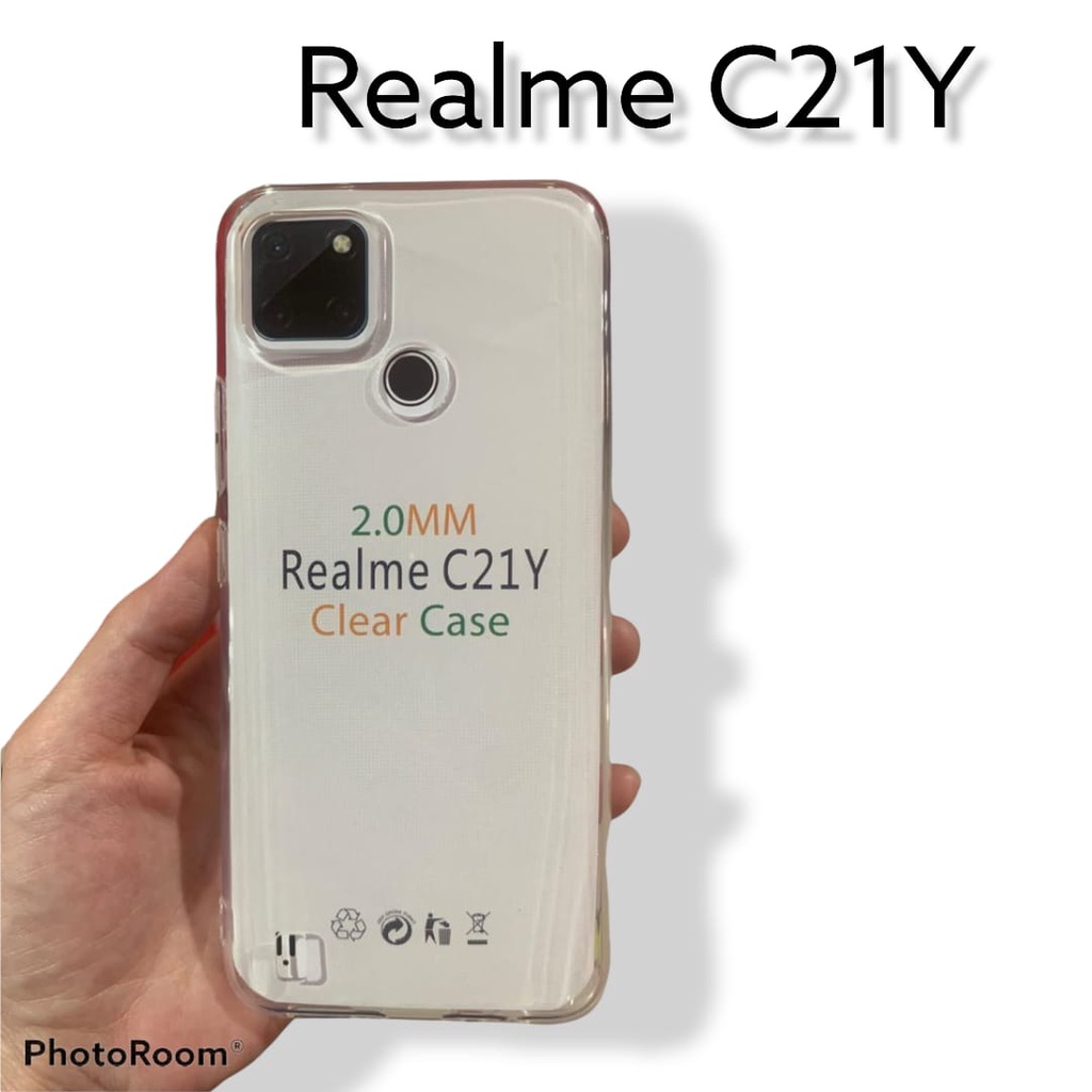 SoftCase OEM Transparan Realme C21Y 6.5 Inchi Clear Ultra Thin TEBAL 2.0mm SUPER CLEAR