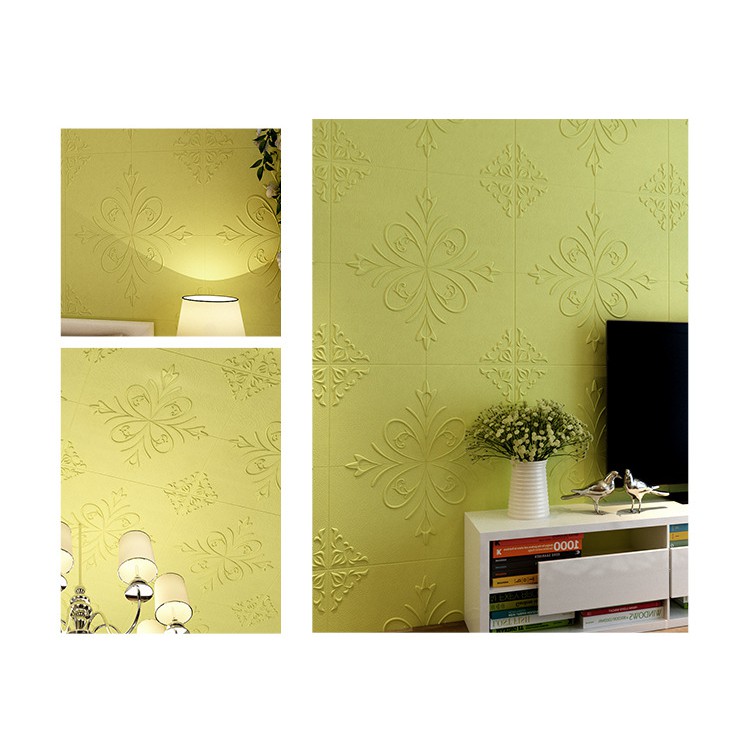 MOGYMOGY HL0210 Wallpaper Timbul 3D Plafon Dinding Langit Atap Kamar Tidur Motif Pola Bunga