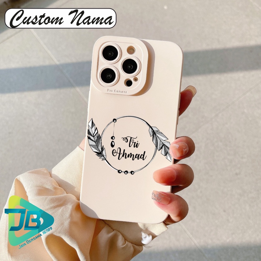 SOFTCASE CASE SILIKON PROCAMERA CUSTOM NAMA OPPO VIVO SAMSUNG REALME XIAOMI IPHONE INFINIX ALL TYPE JB5659