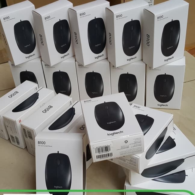 Mouse LOGITECH B100 USB [RESMI Logitech]