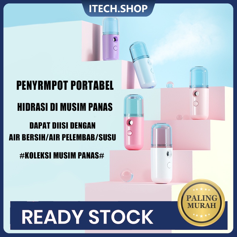 Nano Spray Portable  Mini USB Isi Ulange Mist Sprayer Pelembab Wajah