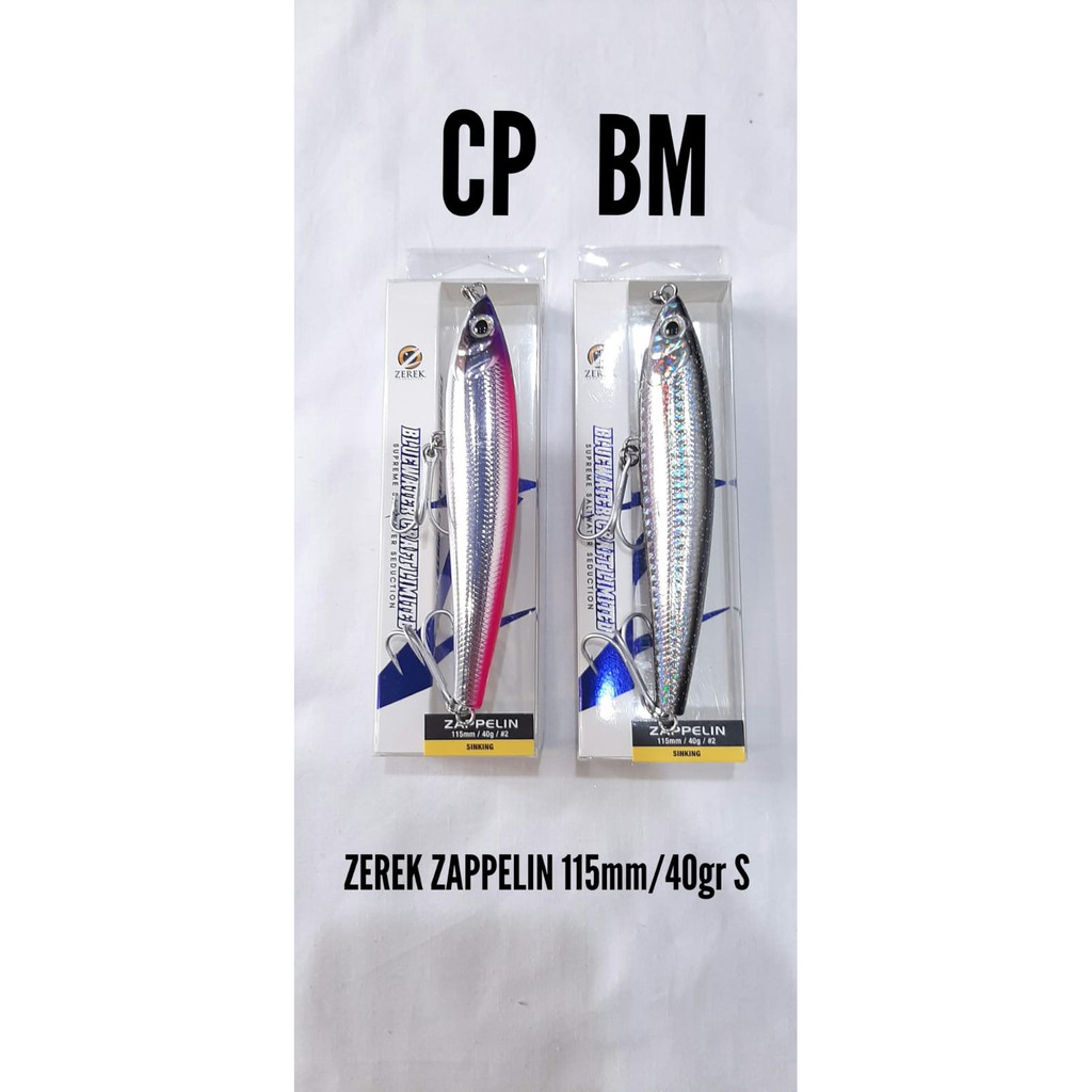 umpan ikan lure zerek zappelin 40g murah