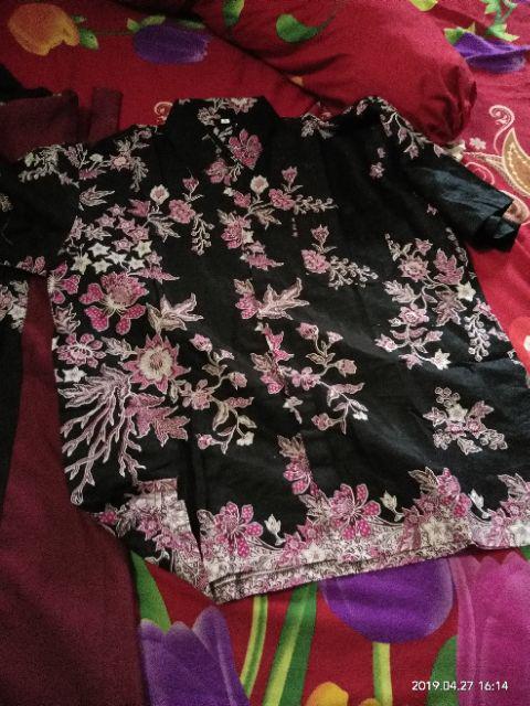 Keluarga Batik Couple Sarombit Seragaman Kondangan Tanah Abang Wanita Murah Princess Azkana Sogan Nm