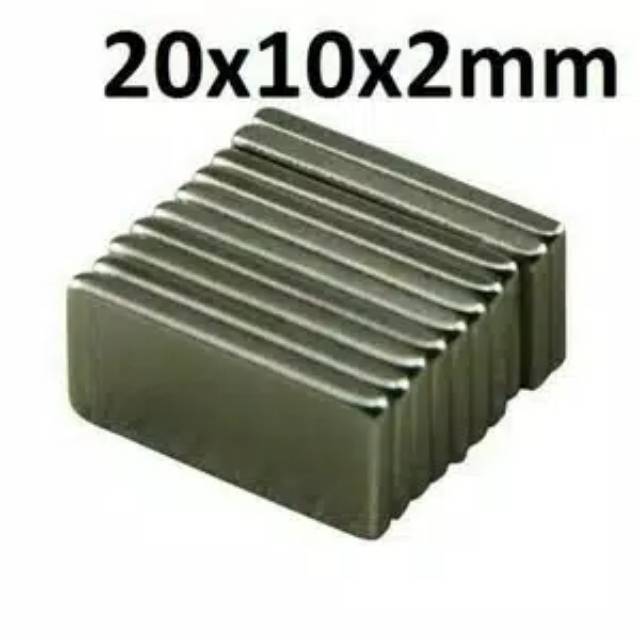 Magnet neodymium balok size 20x10x2 mm