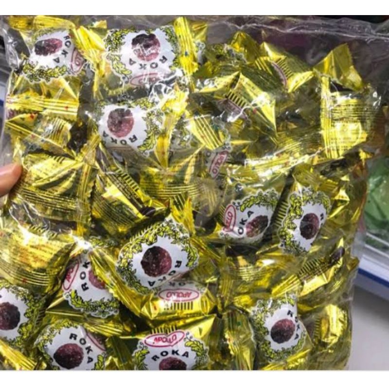 

Apollo Roka Wafer Ball Cokelat Isi 50pcs