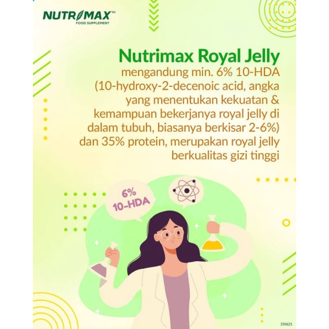 NUTRIMAX ROYAL JELLY JELY JELI VITAMIN DAYA TAHAN TUBUH ANTI STRESS AGING ENERGI STAMINA 30 KAPSUL