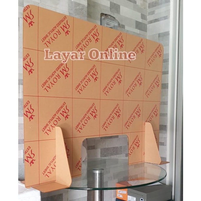 

Sale Sekat Acrylic 3Mm 70 X 70Cm Meja Partisi Teller Kasir Kaki Bisa Dilem | Produk Baru