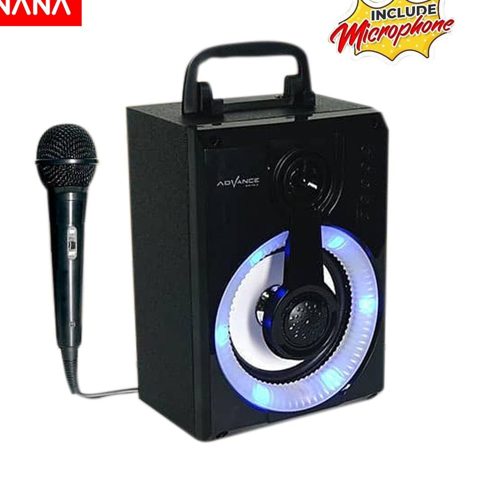 Diskon Gembira Speaker Advance S50 Bluetooth plus Mic karaoke portable