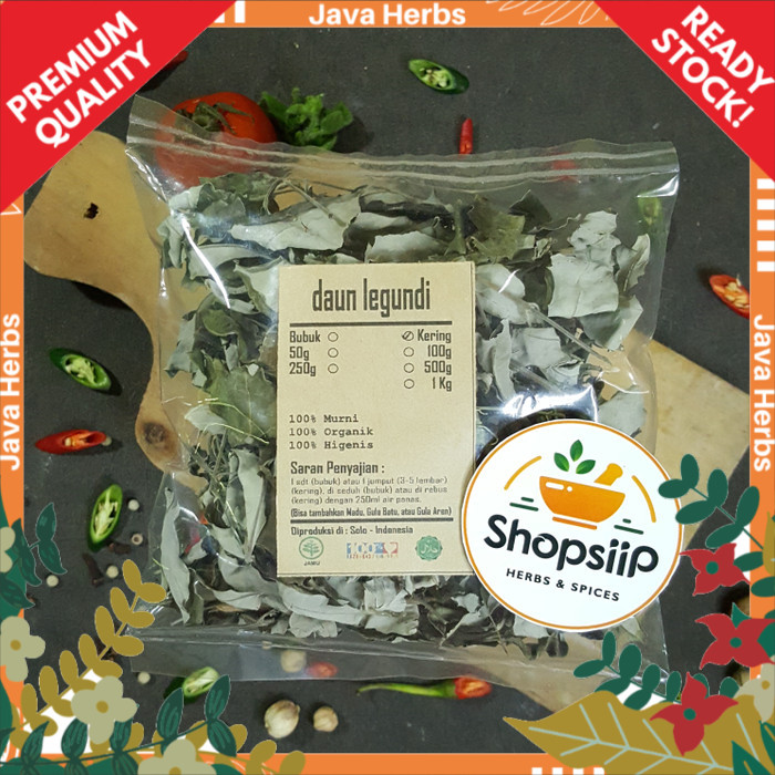

daun legundi simpleleaf chastetree vitex trifolia kering 50g