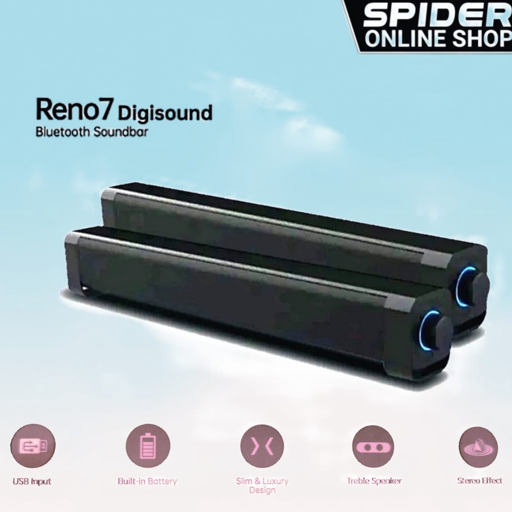 SPEAKER RENO 7 DIGISOUND BLUETOOTH SOUNDBAR