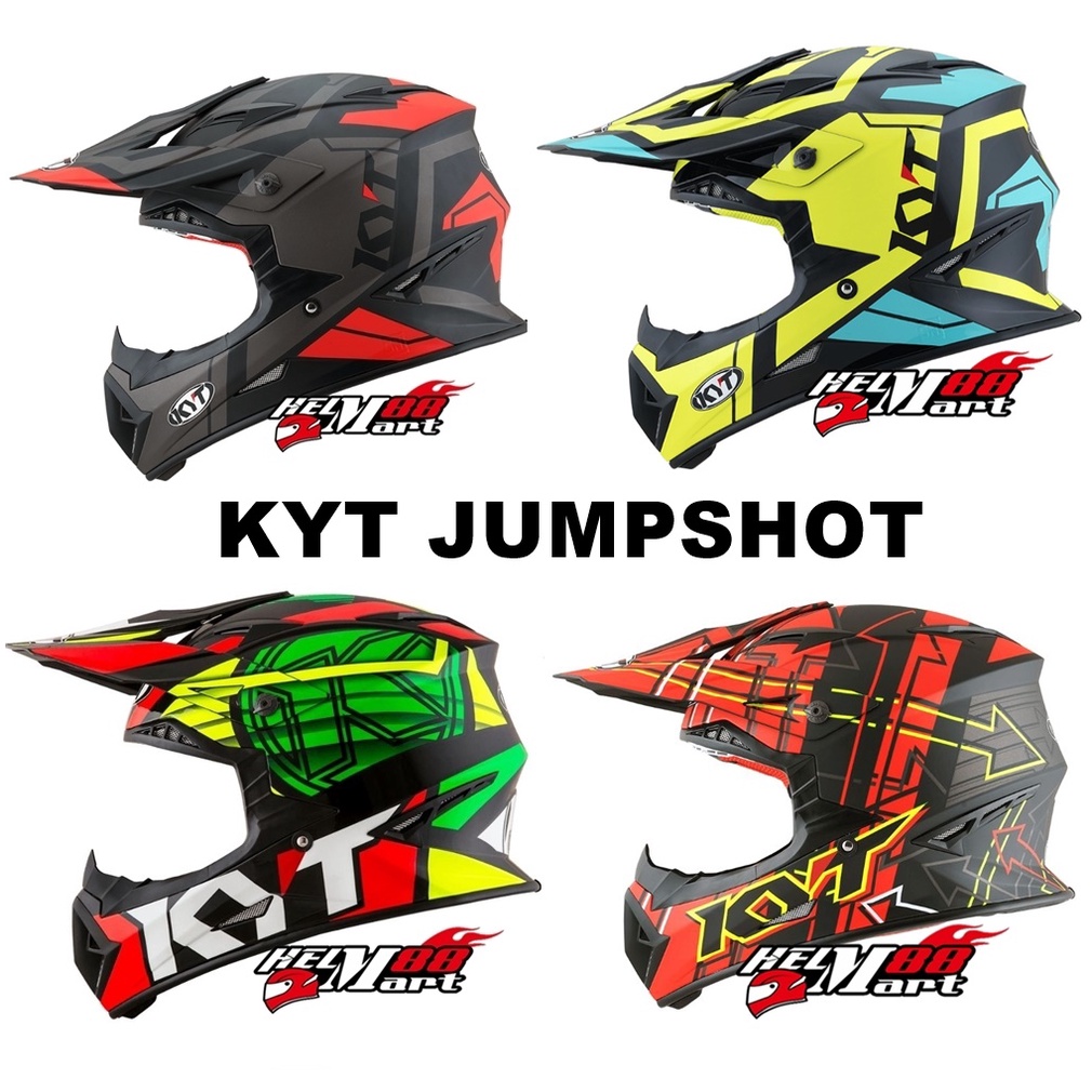 Jual Helm KYT JUMPSHOT Fluo Helm KYT Cross Helm Motocross KYT