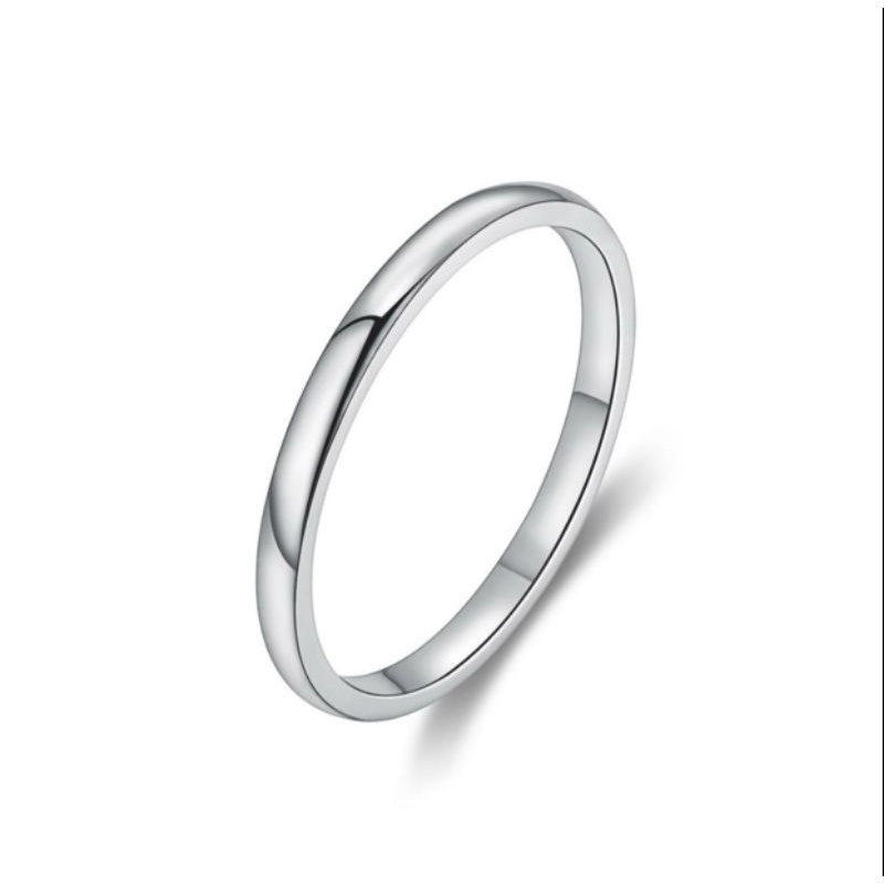 cincin titanium steel simpel polos 18k n11072101