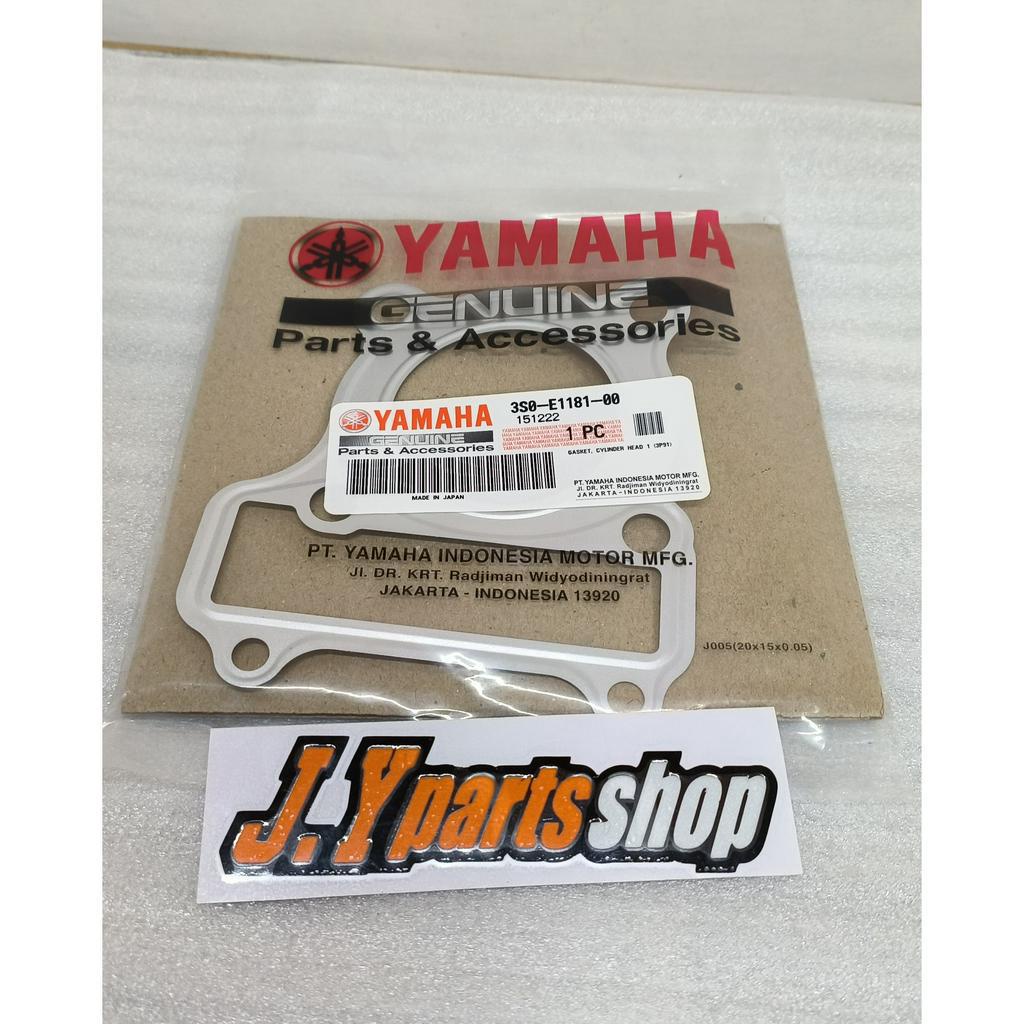 PERPAK PAKING GASKET BLOK SEHER ATAS VEGA R NEW JUPITER Z BURHAN ORIGINAL YGP 3S0-E1181-00