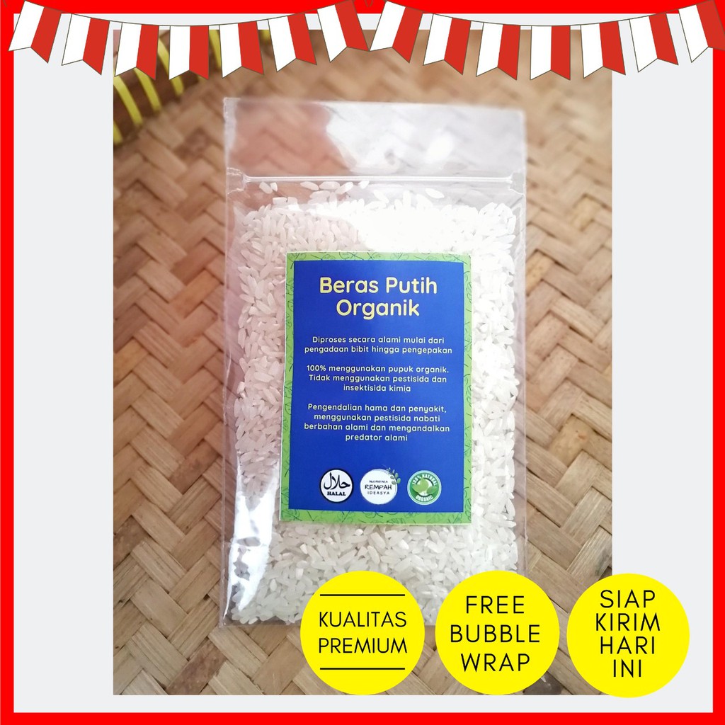 

Beras Putih Organik Premium Mpasi Sehat 100 gram