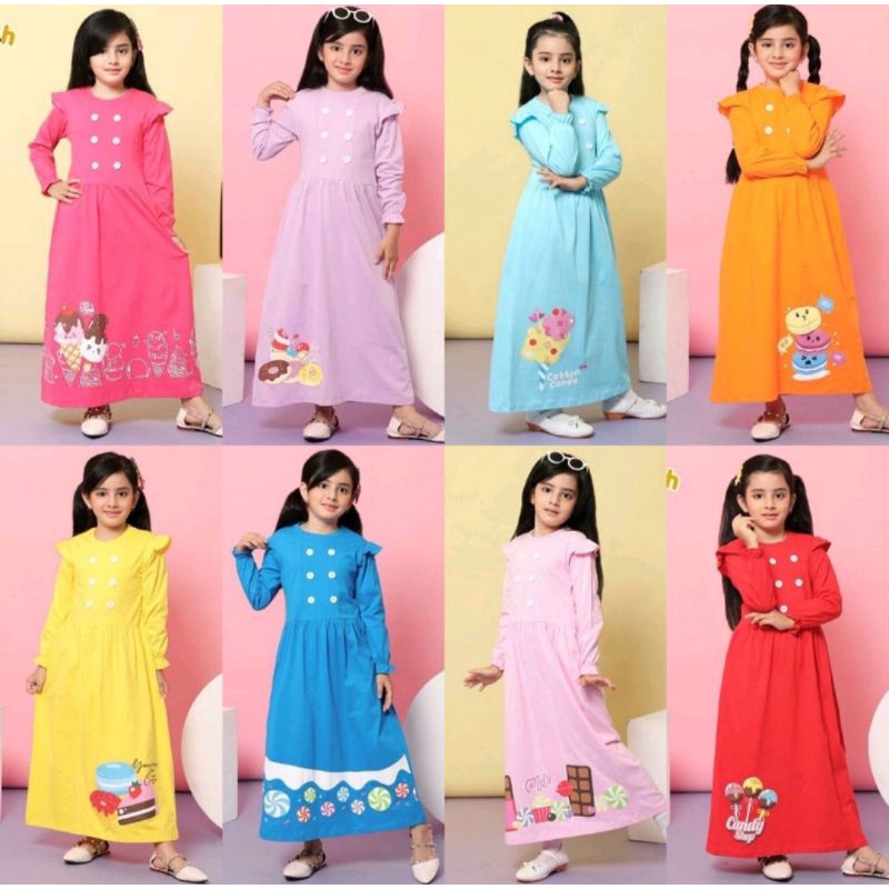 Gamis Jellyfish Anak Perempuan