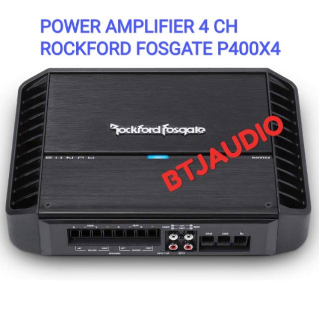 POWER AMPLIFIER MOBIL 4 CHANNEL ROCKFORD FOSGATE P400X4 (ORIGINAL)