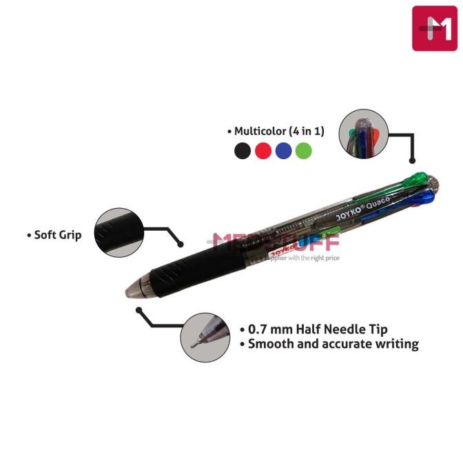 

Ball Pen Pena Pulpen Joyko 4 Warna Bp 213 Quaco