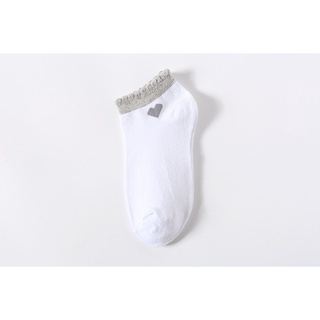 SF - Kaos Kaki Ankle Cute Kaos Kaki Pendek Polos dan Motif Semata Kaki Import Murah Motif Polos-LOVE ABU