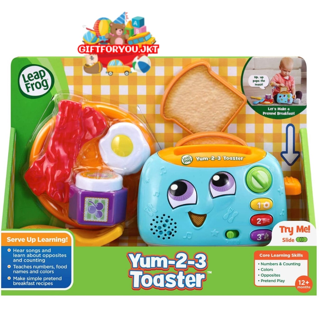 Leap Frog Yum 2-3 Toaster Original Toys For Kids 1+ Leapfrog Mainan Edukasi dan Musikal