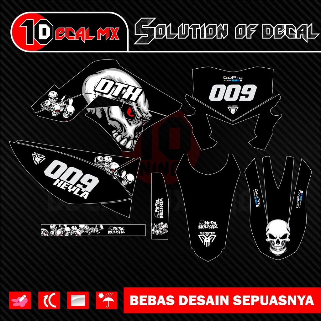 decal klx 150 lama metal musliha supermoto