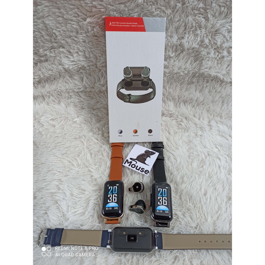 Jam Tangan Pintar Free Earphone Headset Denyut Jantung Water Proof