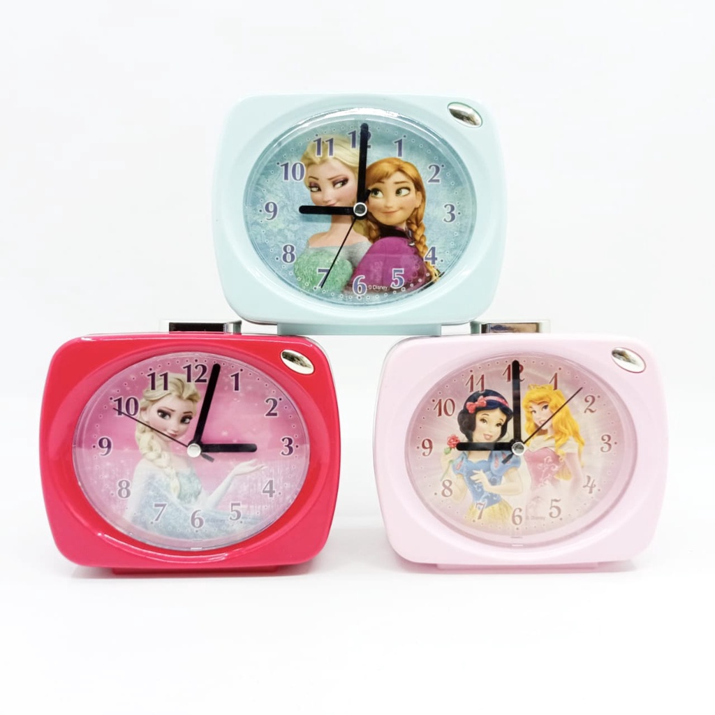 Jam Weker Beker / Jam Meja Alarm Mini Karakter Kartun Anak