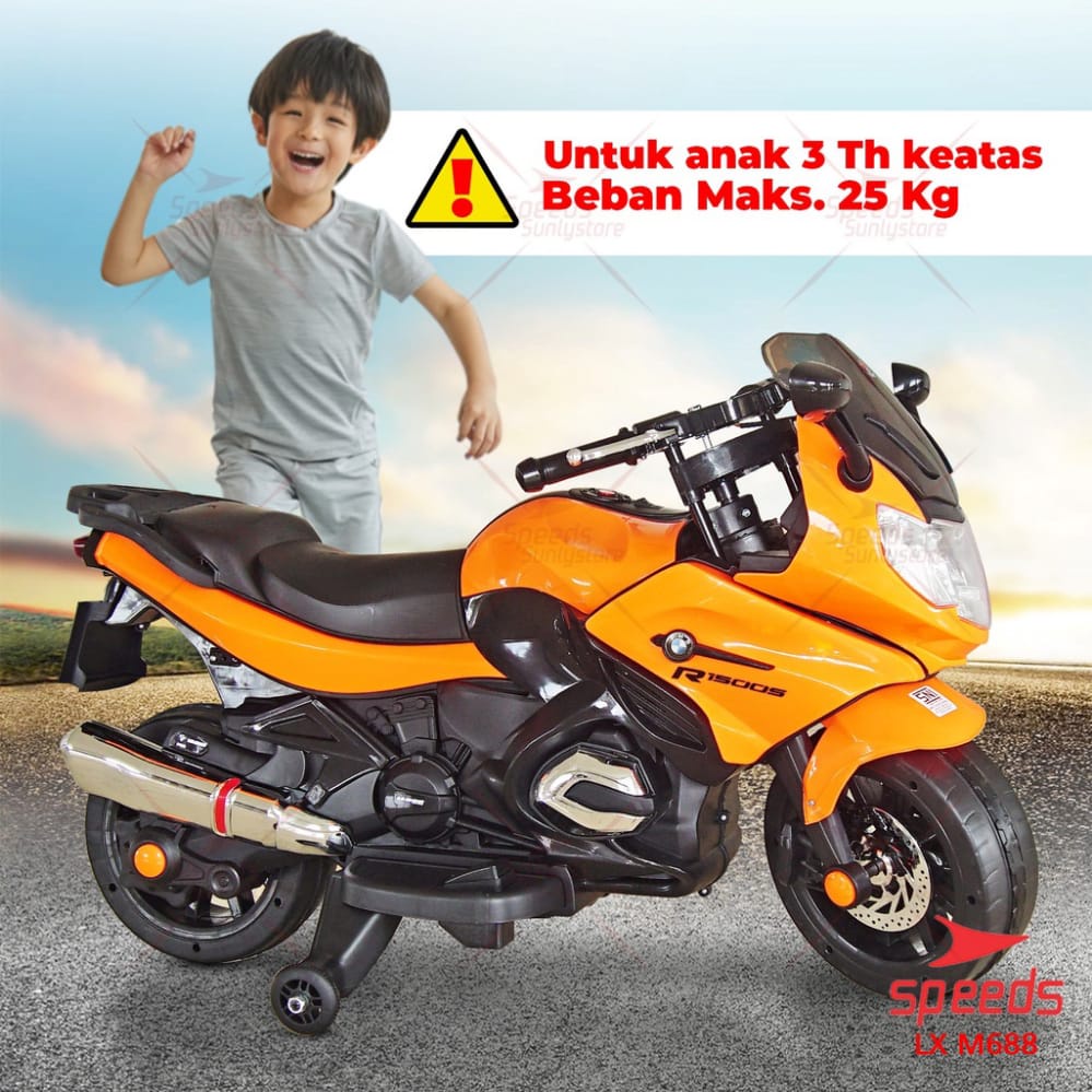 Mainan Motor Aki Anak Type R PMB M688 Sport GP Moto Murah
