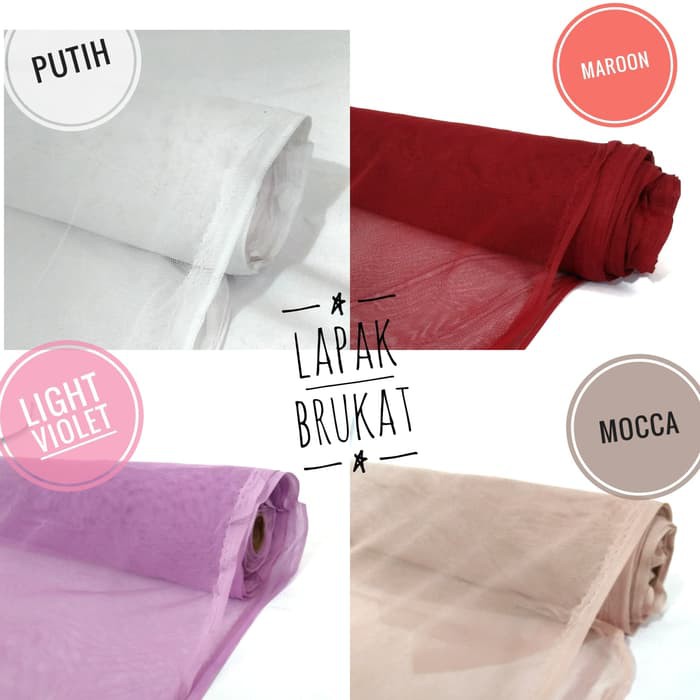 tulle halus / tule / tula / tile soft / lembut / Untuk Dress rok tutu