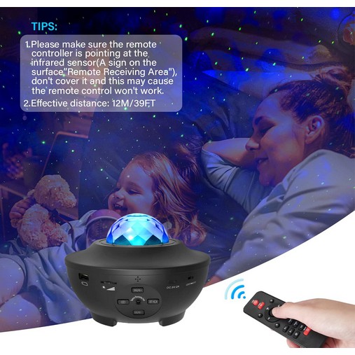 LAMPU PROYEKTOR DENGAN SPEAKER LANGIT MALAM BINTANG 2IN1 GALAXY NEBULA LAMP STARRY PROJECTOR LIGHT LAMPU TIDUR