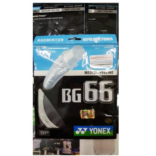 Senar Senar Badminton Yonex Bg66 - Bg 66 Sp Original Hologram Sunrise