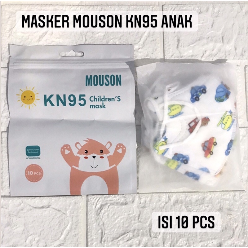 Masker Mouson KN95 Anak Kids (10 Pcs)