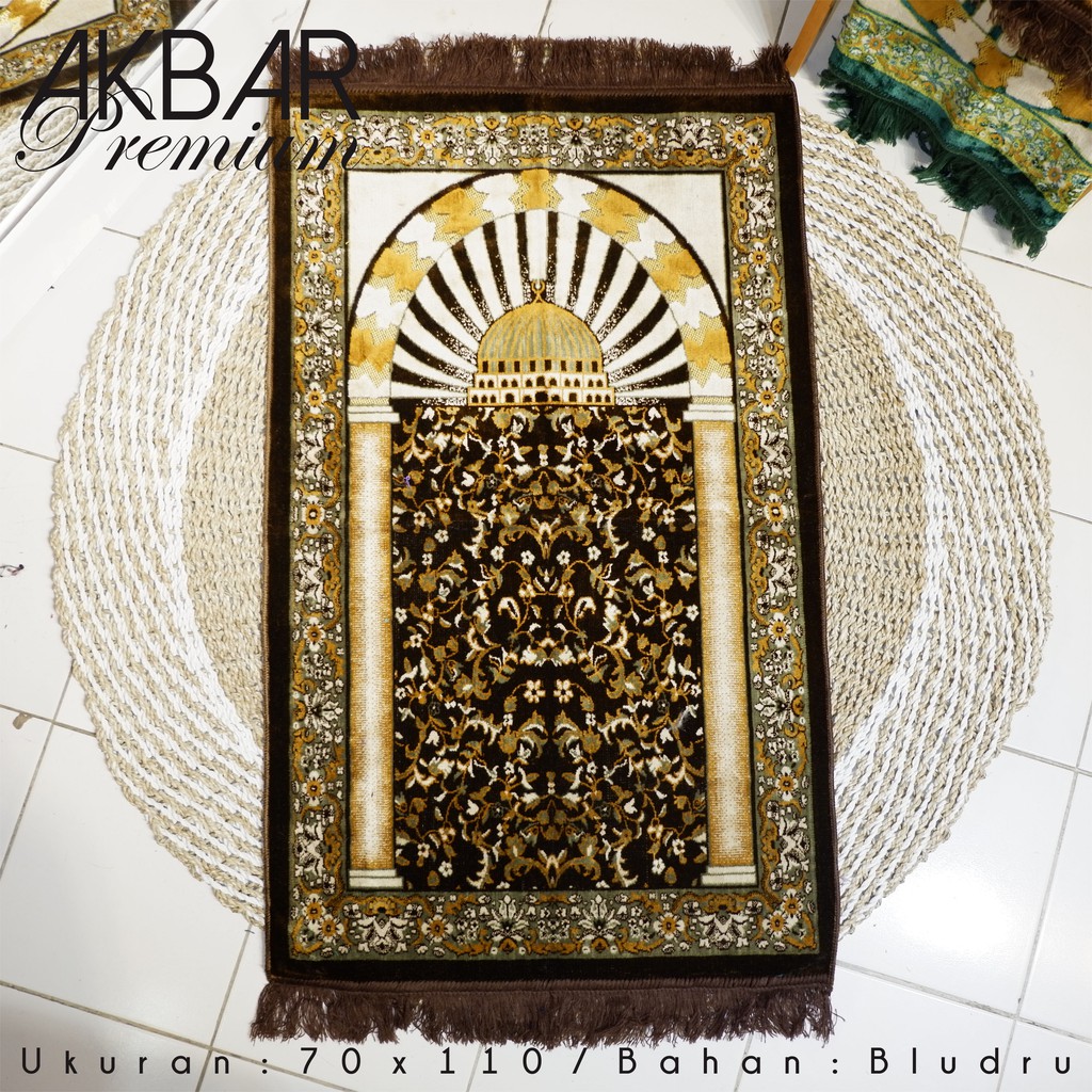 sajadah dewasa sajadah turki akbar premium / sajadah bludru 70 x 110