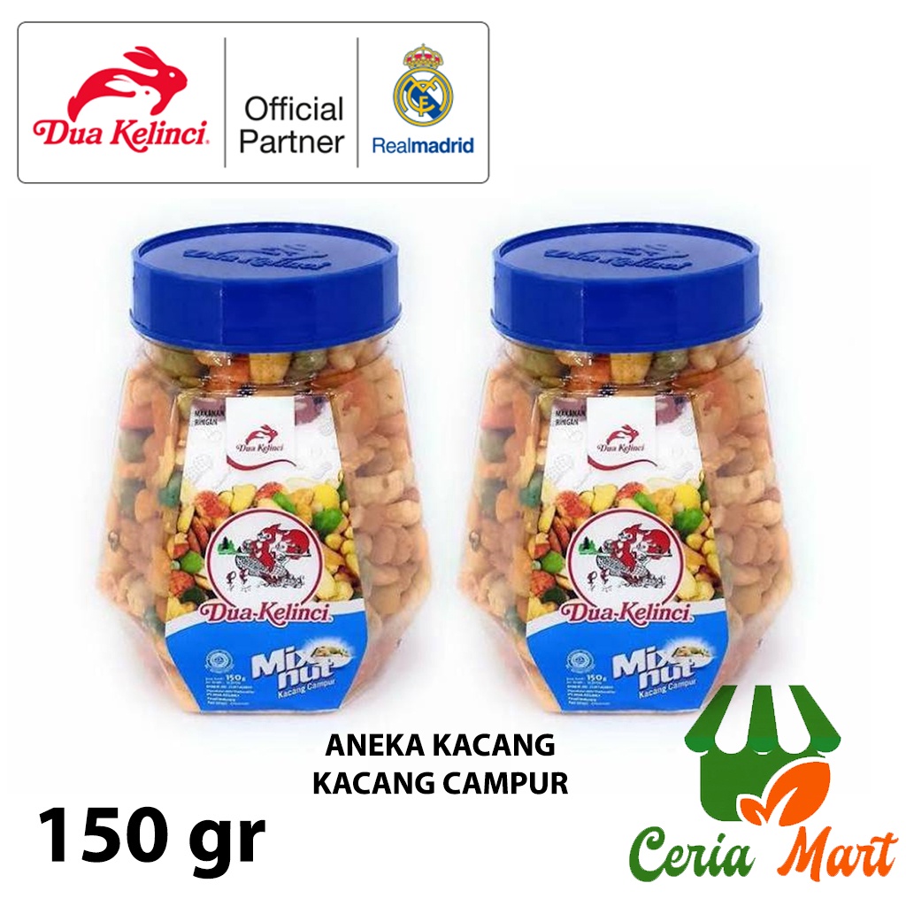 

PROMO Dua Kelinci Mixed Nut Kacang Campur Toples 150 gr Mix Nuts