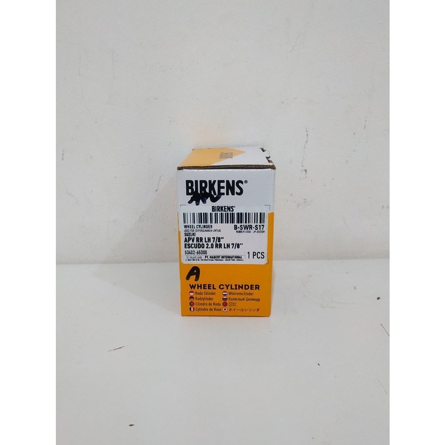 Wheel Cylinder Belakang Nepel Suzuki APV Escudo 2.0 B-SWR-S17 Birkens