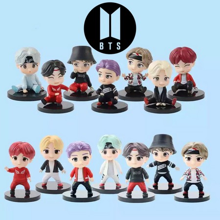 STAND FIGURE/ PANJANGAN FIGURAN/ FIGURINE/ FIGUR/ CAKE TOPPER/ BTS/ BT21 KPOP ARMY BANGTAN BOYS CUTE