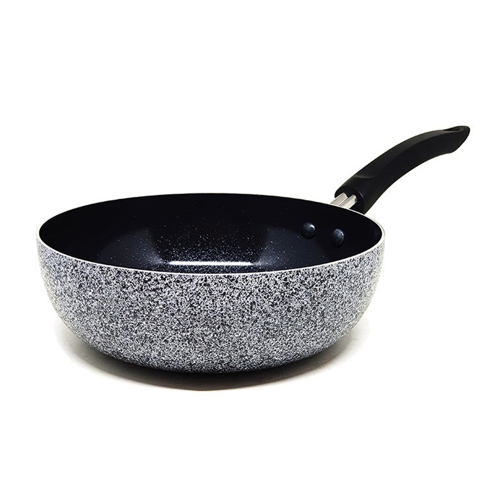 DM - Maxim Neostone Deep Wok 24 Cm Marble Ceramic Wajan Teflon Penggorengan Anti Lengket