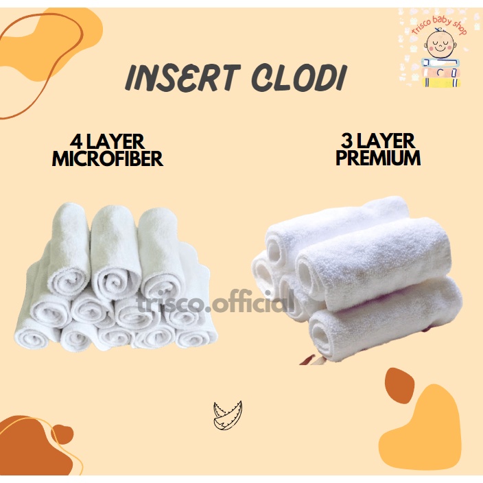 TRISCO INSERT CLODI 4 LAYER MICROFIBER DAN 3 LAYER PREMIUM INSERT TEBAL TERMURAH RESELLER GROSIR