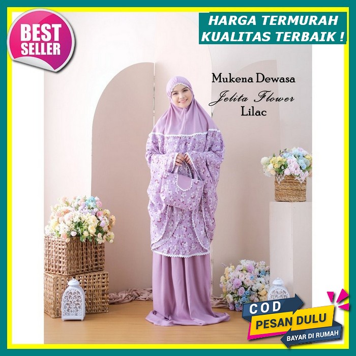 Mukena Lebaran Mewah Dewasa Terbaru 2022 Bahan Superlik Mukena Bordir Renda Santri Mukena Dewasa Ray
