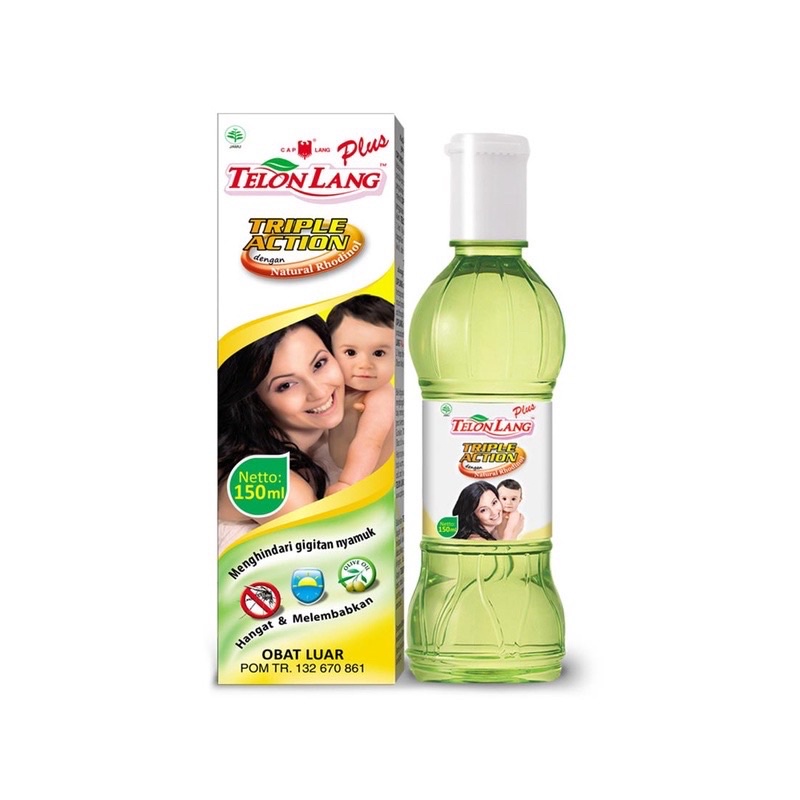 Cap Lang Telon Lang Original Telon Plus 60ml Baby Minyak Telon Anti Gigitan Nyamuk Bayi Banded