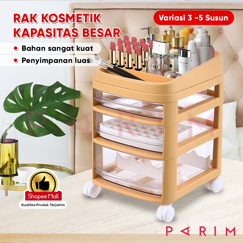 Rak Kosmetik Roda Tempat Kosmetik Tempat Penyimpanan barang Kosmetik mempunyai Roda YK DESIGN YK-132