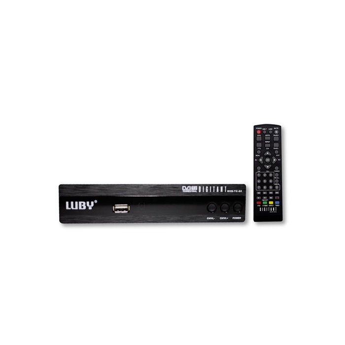 Set Top Box Luby DVB T2 01 TV Siaran Digital Receiver STB BISA Youtube &amp; Rekam Siaran TV