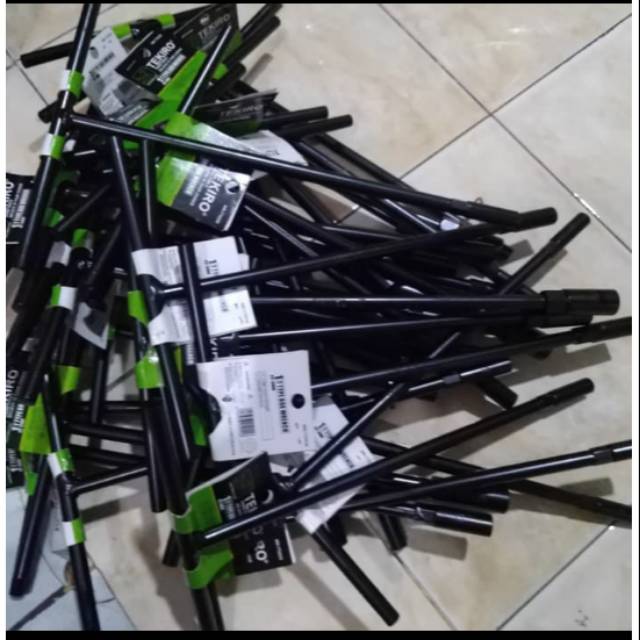 Tekiro/Tekipo Kunci T 7 / T 8 / T 9 / T 10 / T 11 / T 12 / T 13 / T 14 Original (HARGA PER BIJI) Kunci Sock T Type Wrench