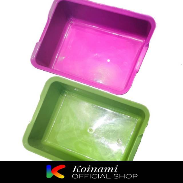 TEMPAT PASIR S warna / cat litter box / wangi / ziolit / aksesoris kandang kucing / cat / baki