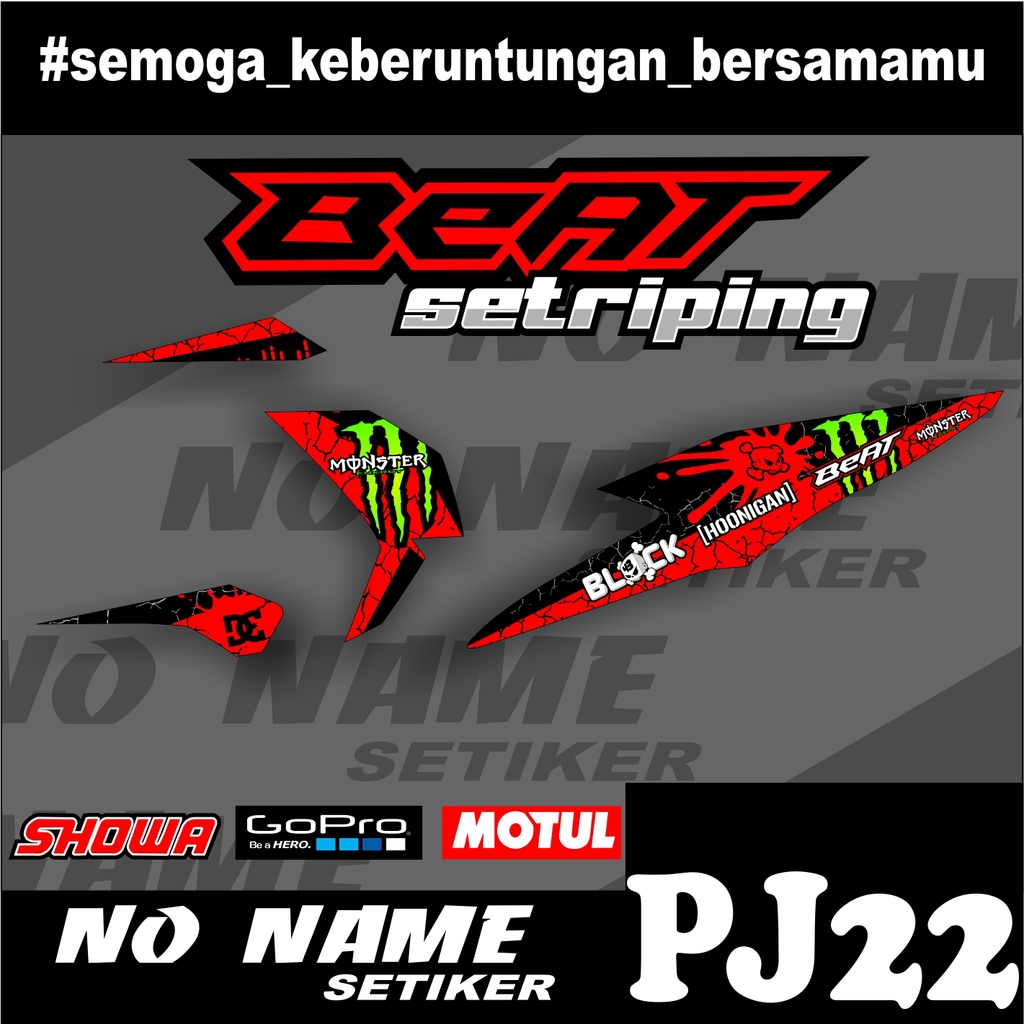 Stiker striping Beat New 2020 2021 (PJ22) List Variasi sticker