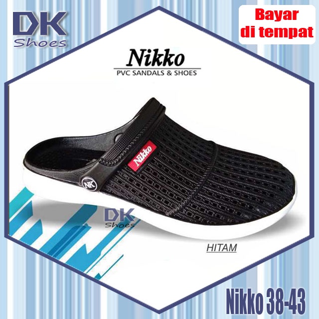 Nikko Selop 8151 38-43 Hitam / Selop Bakpao Baim Karet Karet Laki-laki