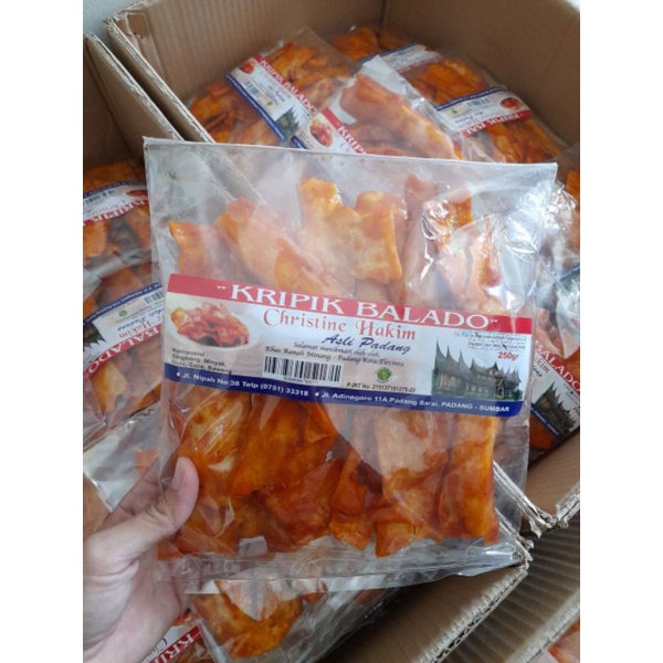 

Keripik Singkong Balado Panjang Christine Hakim Asli Padang