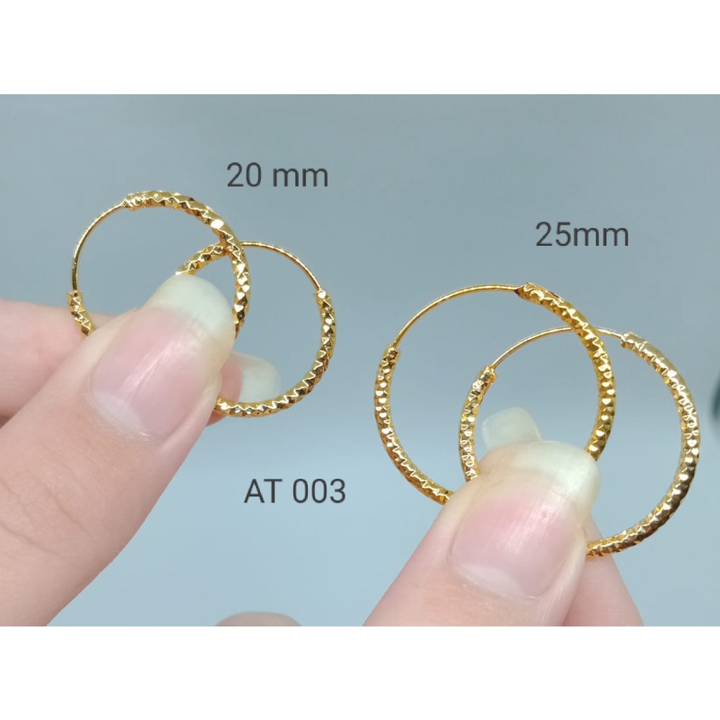 Anting yaxiya Anting cantik Anting Anting emas kait stud wanita AT 003