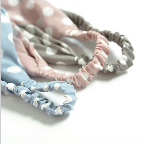 Headband dewasa / bando kain remaja import motif polkadot