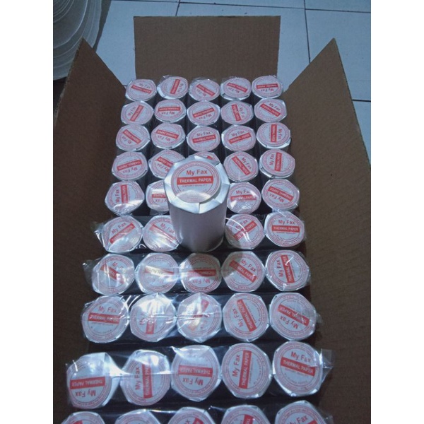 

RB KERTAS SETRUK THERMAL UKURAN 80mm x 40mm Paket 10 roll/pcs