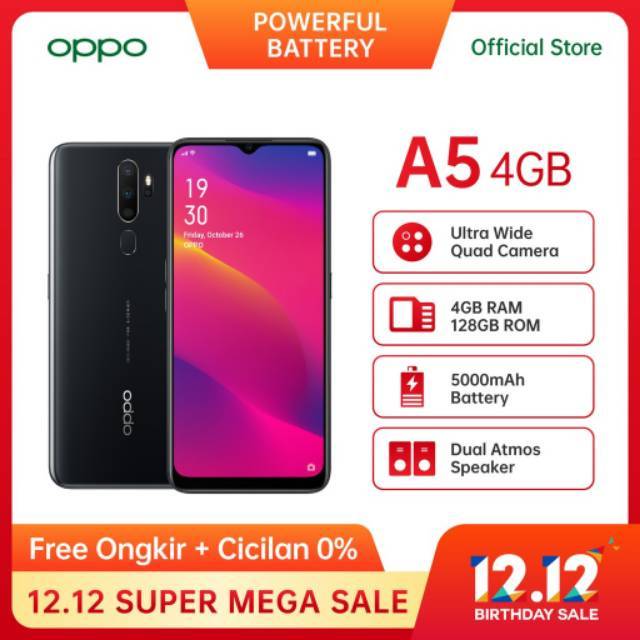 OPPO A5 2020. RAM 4gb ROM 128. GARANSI RESMI | Shopee